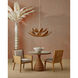 Cubana 8 Light 40.25 inch Natural/Coco Cream Two-Tier Chandelier Ceiling Light