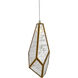 Glace 30 Light 54 inch Painted Silver/Antique Brass Multi-Drop Pendant Ceiling Light