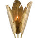 Tropical 83.5 inch 40 watt Vintage Brass/Black Floor Lamp Portable Light