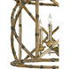 Palm Beach 4 Light 25 inch Pyrite Bronze/Washed Wood/Natural Lantern Pendant Ceiling Light