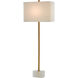 Felix 39.75 inch 100 watt Natural/Antique Brass Table Lamp Portable Light