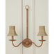 Bell Natural 5.5 inch Chandelier Shade, Suzanne Duin Collection