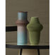 Green Plisse 10 X 6.25 inch Vase, Medium