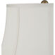 Attar 26 inch 150.00 watt White Table Lamp Portable Light
