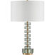 Mystras 27.5 inch 150 watt Clear/Antique Brass Table Lamp Portable Light