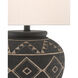 Tattoo 28 inch 150 watt Brewed Latte/Mol&eacute; Black Table Lamp Portable Light