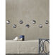 Palatino 7 Light 57 inch Blue Marbeled and Silver Multi-Drop Pendant Ceiling Light