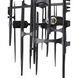 Attingham 6 Light 31.25 inch Satin Black Chandelier Ceiling Light