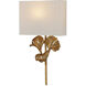 Gingko 1 Light 14 inch Chinois Antique Gold Leaf ADA Wall Sconce Wall Light