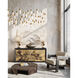 Cannula 30 Light 54 inch Vintage Brass Linear Pendant Ceiling Light