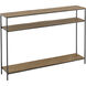 Lathi 42 inch Antique Brass/Black Console Table