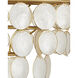 Bon Vivant 1 Light 20 inch Natural and Gold Semi-Flush Mount Ceiling Light, Small