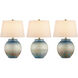 Dawning 23 inch 150.00 watt Yellow/Blue Table Lamp Portable Light