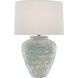 Mimi 27.25 inch 150 watt Aqua/Cream Table Lamp Portable Light