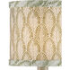 Plume Green and Ivory 5 inch Chandelier Shade