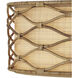 Partita 3 Light 28.25 inch Saddle Tan Pendant Ceiling Light