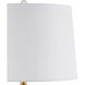 Duveen 31.5 inch 150 watt Clear/Polished Brass Table Lamp Portable Light