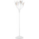 Snowflower 71 inch 60 watt Gesso White Floor Lamp Portable Light