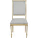 Ines Ivory and Antique Gold and Mixology Moonstone Chair