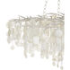 Lusso LED 43.5 inch Natural/Pearlized White Chandelier Ceiling Light