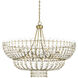 Magnum Opus 12 Light 56 inch Brass Chandelier Ceiling Light, Grande