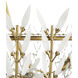 Magnum Opus 12 Light 56 inch Brass and White Chandelier Ceiling Light, Large