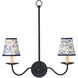 Marble Blue Lace 5 inch Tapered Chandelier Shade
