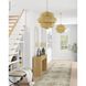 Antibes 3 Light 22.5 inch Khaki/Natural Rattan Chandelier Ceiling Light, Small