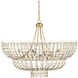 Magnum Opus 12 Light 56 inch Brass Chandelier Ceiling Light, Grande