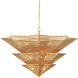 Hanway 9 Light 48.5 inch Antique Gold Leaf Chandelier Ceiling Light