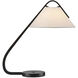 Frey 22.75 inch 40 watt Satin Black Desk Lamp Portable Light, Barry Goralnick Collection