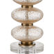 Zebulon 29 inch 150 watt Clear/Gold/Antique Brass Table Lamp Portable Light