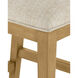 Santos 40 inch Sea Sand and Satin Brass and Liller Malt Counter Stool