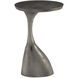 Ishaan 24 X 13 inch Black Nickel Accent Table