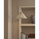 Basket 25.75 inch 40 watt White and Bleached Natural Swing-Arm Wall Sconce Wall Light