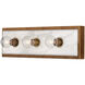 Berdine 3 Light 5 inch Antique Brass Bath Bar Wall Light