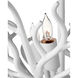 Snowfall 3 Light 21.5 inch Gesso White Semi-Flush Mount Ceiling Light