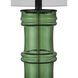 Balsam 32 inch 150.00 watt Green/Glossy Black Table Lamp Portable Light