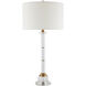 Lothian 29 inch 150 watt Clear/Antique Brass Table Lamp Portable Light