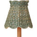 Annabelle Teal 6 inch Tapered Chandelier Shade, Suzanne Duin Collection