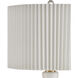 Edelmar 29.5 inch 150 watt White/Clear/Natural Brass Table Lamp Portable Light
