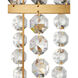 Bradshaw 4 Light 20 inch Frosted/Clear/Brass Lantern Pendant Ceiling Light