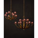 Marilee LED 44 inch Pink/Dutch Gold Leaf Chandelier Ceiling Light, Large