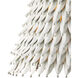 Overlay 1 Light 12.5 inch White Pendant Ceiling Light, Small