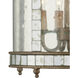 Corsica 4 Light 13 inch Harlow Silver Leaf Chandelier Ceiling Light, Small