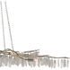 Forest Light 10 Light 62 inch Textured Silver/Natural Chandelier Ceiling Light, Aviva Stanoff Collection