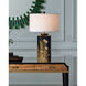 Glasdele 39 X 39 inch Green and Antique Brass Mirror