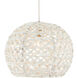 Piero 36 Light 37 inch White/Painted Silver Multi-Drop Pendant Ceiling Light