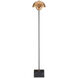 La Rue 58 inch 7 watt Brushed Brass and Black Floor Lamp Portable Light