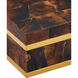 Casey 11 inch Natural/Brass/Black Box